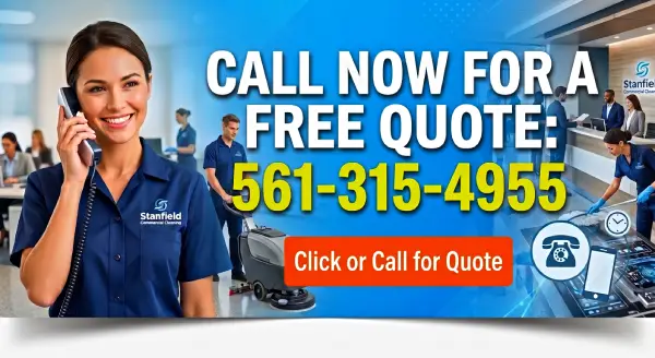 Click or call for a commercial cleaning free quote