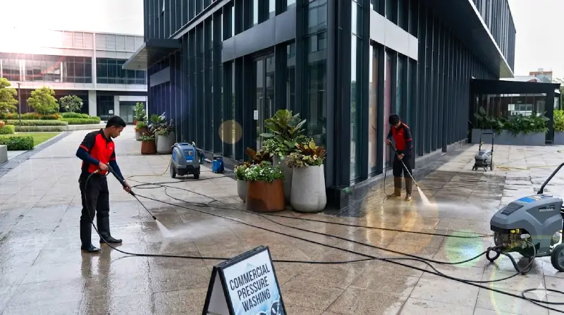 Commercial Pressure Washing Cleaning
